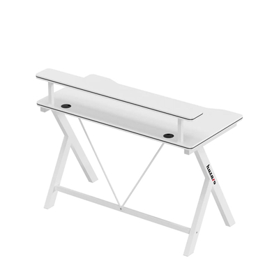 Tavolinë gaming Huzaro Hero 1.9, 120cm, MDF, e bardhë