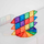 Lojë me ndërtuese Connetix Magnetic Tiles Rainbow Mini Pack, 24 copa, pllaka magnetike transparente, shumëngjyrëshe