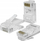 Konektorë modular RJ45 Qoltec CAT5e, UTP, pina me veshje ari, set me 10 copë