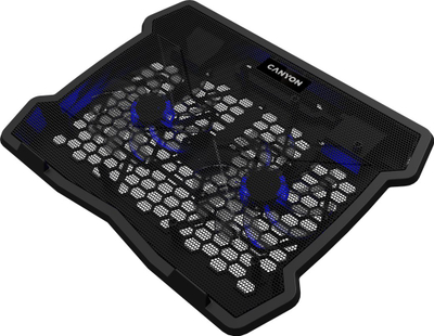 Stendë ftohëse për laptop Canyon NS03, 10"-15.6", 2 ventilatorë, e zezë