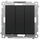 Ndërprerës potril Simon 55 TW31L.01/149, trefish, 10AX 250V, i zi mat