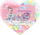 Rruaza për varse Heart Trifox, me formë zemre, shumëngjyrëshe