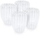 Set gota xhami Olsen Home, me dy shtresa, 4 copë, transparente