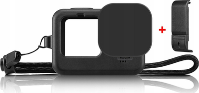 Set aksesorë Puluz PU540B për GoPro HERO 11 10 9 Black, housing silikonik, rrip dore, i zi