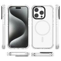 Mbulesë telefoni CubeNest MagPro Strong Guard për iPhone 15 Pro, MagSafe, e bardhë