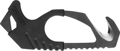Multimjet Gerber Strap Cutter, çelik inox 420HC, thyes xhami, ngjyrë e zezë