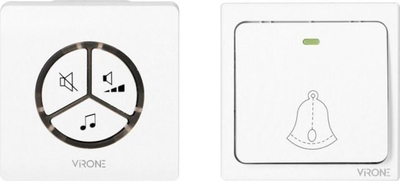 Zile dere pa tela Virone Orno WAYO AC DB-3, wireless, IPX7, e bardhë
