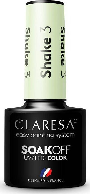 Xhel për thonj Claresa Soak Off UV / LED Shake Hybrid Varnish, 3.5g, i gjelbër
