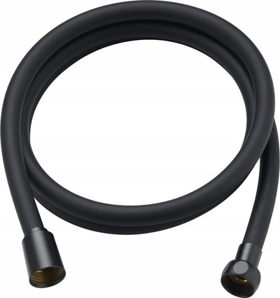 Црево за туш Hydroland Standard, 1.5 m, PVC, мат црна
