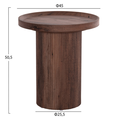 Set tavolina për kafe Margon 2-pjesësh Φ80cm & Φ45cm (HM21084), kaftë