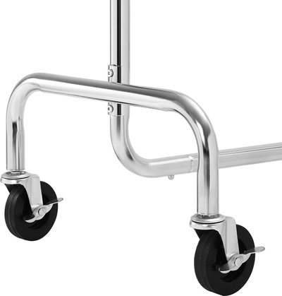 Varese rrobash SONGMICS HSR11S, mban deri 130 kg, i rregullueshëm 110-150 cm, ngjyrë argjendtë