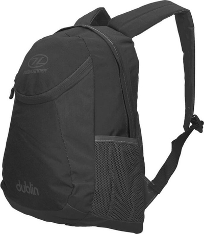 Çantë shpine Dublin Backpack, 15L, me xhepa anësorë, e zezë