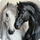 Сет мозаик дијаманти Norimpex Diamond Mosaic Two Horses, мотив два коња, шарен