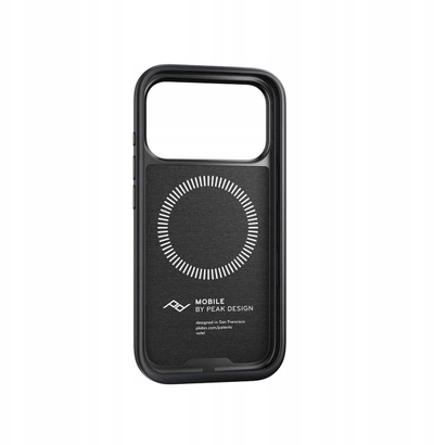 Maskë telefoni Peak Design Mobile Everyday Case për iPhone 17 Pro, SlimLink MagSafe, material stof, gri charcoal