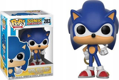 Figurine Funko POP Sonic with Ring, 9.5cm, vinil, blu