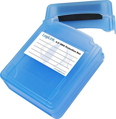 Këllëf mbrojtës LogiLink për 2 x 2.5 "HDD, i kaltërt