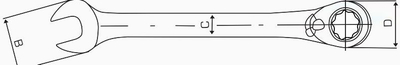 Çelës Pro-Line Ratchet (35689), 9mm