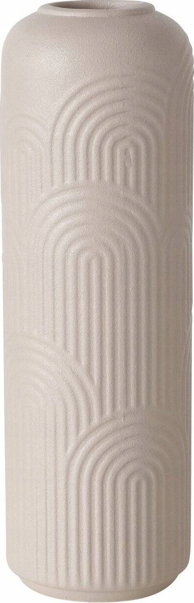 Vazo qeramike Boltze ALIETTE, 25 cm, mat, bezhë