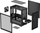 Куќиште за компјутер Deepcool CH370, Црна, Midi Tower