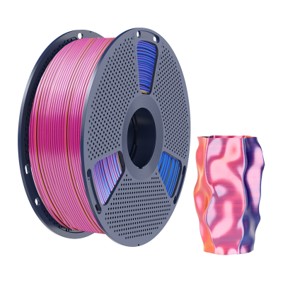 Filament 3D SUNLU Silk PLA+ Tri-Colour, 1.75 mm, 1 kg, shumëngjyrësh