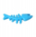 Lodër për qen Barry King Fish, TPR, 12.7 cm, blu