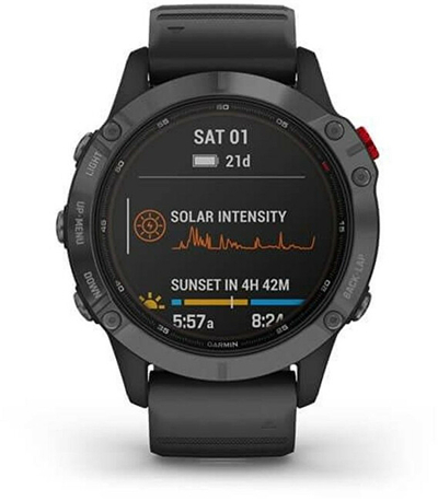 Orë e mençur GARMIN Fenix 6C PRO Solar 010-02410-92 (MAP/Music), e zezë