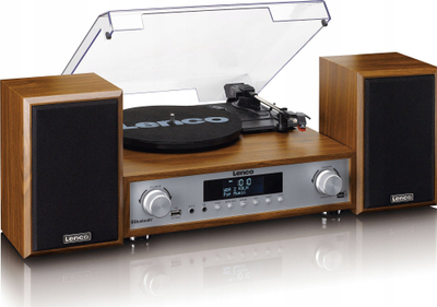 Sistem muzikor Lenco MC-160WD, HiFi kompakt, DAB+ FM Bluetooth, dru