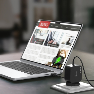 Karikues USB C J5create JUP1565DCF3A FN, 67W GaN PD, 3 konektorë DC, i bardhë
