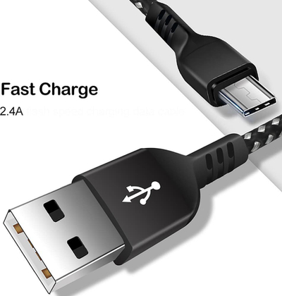 Kabllo USB Maclean MCE483, USB A në microUSB, 2 m, e zezë