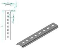 Shinë montuese Baks TH35 SZP35H7/1 EURO, 1m, 1.0mm, e galvanizuar