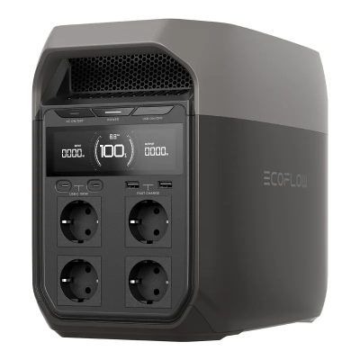 Stacion portativ energjie EcoFlow DELTA 3 Series, 1800W, zgjerim deri 5kWh, i zi