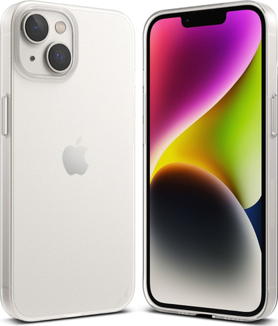 Këllëf telefoni Ringke Slim për iPhone 14 Plus, ultra i hollë, gjysmë i tejdukshëm, transparent