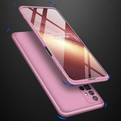 Mbrojtëse telefoni GKK për Samsung Galaxy M51, 360°, PC, rozë