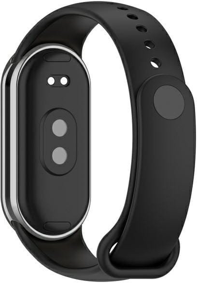 Ремен за на рака Beline Simple за Xiaomi Mi Band 9 и 8, силикон, црн
