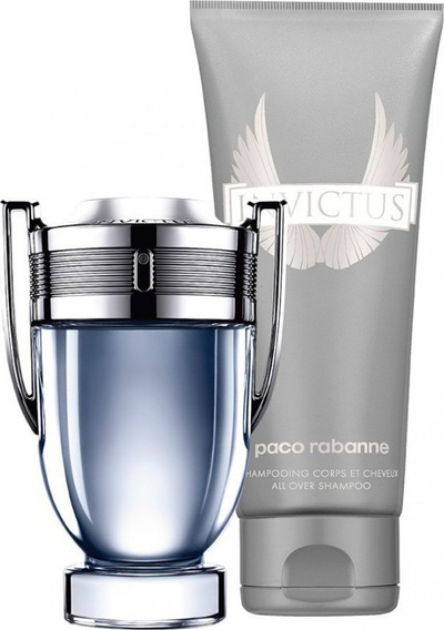 Set dhurate per burra Paco Rabanne Invictus, EDT 100ml, shampo per trup edhe flok