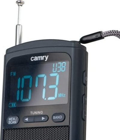 Radio portative Camry CR 1905, AM/FM, funksion alarmi, e zezë
