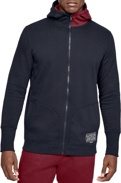 Xhaketë me kapuç Under Armour Baseline Fleece FZ Hoodie M 1343006-002, për meshkuj, e zezë