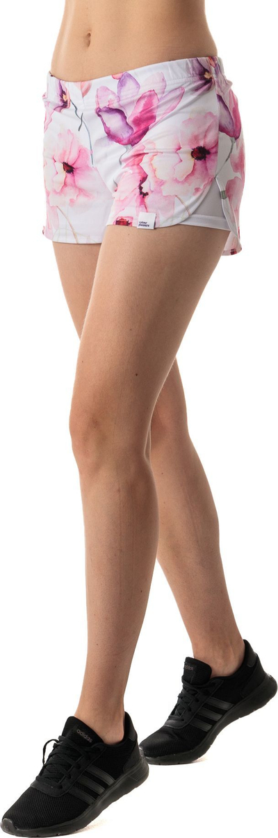 Shorce për femra Color Pleasure CP-020 156, madhësia XS-S, të bardha / rozë