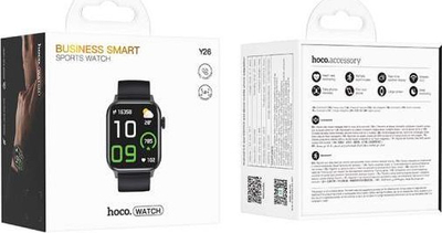 Ora e zgjuar HOCO Y26, 1.81" TFT, mat gjumin dhe rrahjet e zemrës, Bluetooth 5.0