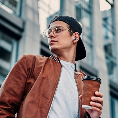 Безжични слушалки Mcdodo Wireless In-Ear, Блутут, ANC ENC, сина и црна