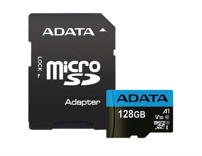 Kartë memorike ADATA Premier, 128GB, MicroSDXC UHS I Class 10, me adapter