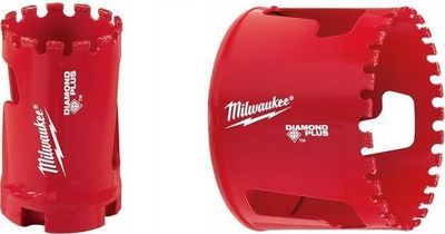 Sharrë cilindrike Milwaukee Diamond Max, 1-1/4", me diamant, e kuqe