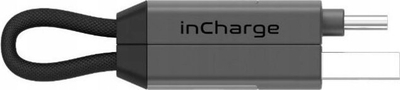 Kabllo univerzale karikimi InCharge 6, USB USB C Micro USB Lightning, gri Mercury