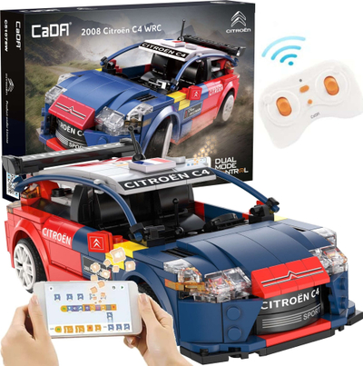 Set ndërtimi Cada 2008 Citroën C4 WRC, 329 pjesë, kontroll me R/C dhe aplikacion, shumëngjyrësh