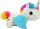Lodër pelushi unicorn kali jumping, madhësi e vogël, mbi 3 vjeç, e bardhë