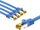 Kabllo rrjeti Goobay CAT7 S/FTP, RJ45, 3 m, set me 5 copa, blu