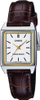 Orë dore Casio LTP-V007L-7E2, analoge quartz, me rrip lëkure, ekran i bardhë