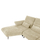 Divan këndor me shtrat Convert HM3268.01L, 283x188cm, stof, ecru
