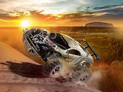 Makinë lodër RC Revell Desert Rat, shkalla 1:10, 18 km/h, e kuqe