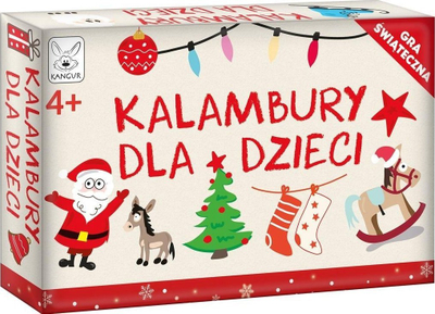 Lojë me letra Kangaroo Charades for Children, temë Krishtlindjesh, për kalamaj